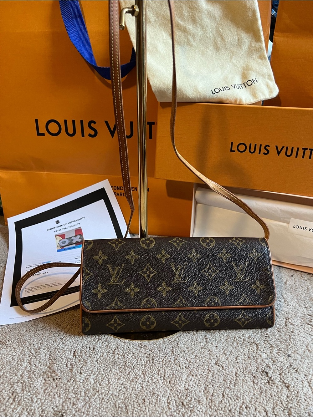🔥🔥Authentic Louis Vuitton Pochette Twin GM Crossbody Bag full inclusion - Picture 3 of 11